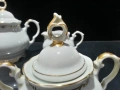 Стар български порцелан чайник заханица латиера , снимка 9