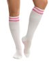2чифта x Sisi женски италиански бели фигурални памучни чорапи до коляно три четвърти чорапи Сиси, снимка 1 - Дамски чорапи - 30935889