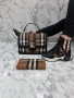 Burberry Дамски Комплект Маратонки Чанта И Портмоне Бърбъри - Налични Различни Цветове Код SK317, снимка 1