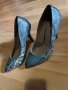 Змийски обувки на ток, снимка 1 - Дамски елегантни обувки - 39852971