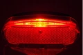 2K YG-WD430 LED велосипедна светлина, червена, закрепване за багаж, размери 118.6x45.5x22.6 мм, снимка 2