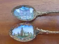 Сувенирни лъжички 2 бр с емайл Москва 1970 г , снимка 2