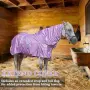 Leberna Combo Mesh Fly Rug с коремен бинт и покривало за врата за защита от насекоми, снимка 6
