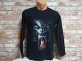 Нова мъжка блуза с дълъг ръкав и дигитален печат Вълк - Върколак, Серия Вълци, снимка 4