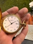 Стар позлатен джобен часовник , снимка 3