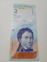 ВЕНЕЦУЕЛА БАНКНОТИ 5 БУЛИВАР 2009 Г 2 БУЛИВАР 2012 Г , снимка 3