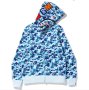 Суитчър Bape Military Blue A Bathing Ape Camouflage Син Hoodie Jacket Унисекс Размер M - L Суичър, снимка 5