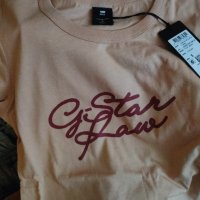 нова дамска тениска G Star Cursive GR slim - оригинал, снимка 2 - Тениски - 42925703