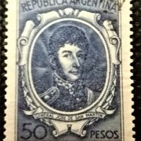 Аржентина, 1954 г. - марка от серия, 1*1, снимка 1 - Филателия - 31121931