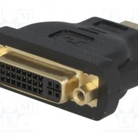 Преходник Адаптер от HDMI Мъжки към DVI-D Женски VCom SS001165 Adapter HDMI M/DVI-D 24+1 F, снимка 1 - Кабели и адаптери - 33988804