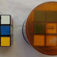 Оригинално Унгарско кубче Рубик Rubiks CUBE tm два броя употребявани, снимка 1 - Колекции - 36850358