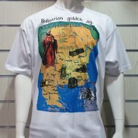 Нова мъжка тениска със ситопечат България - Златен век, снимка 6 - Тениски - 28328997