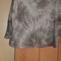 Пролетно - есенна памучна блуза спаднал ръкав в бежово и кафяво, снимка 3 - Блузи с дълъг ръкав и пуловери - 42227906