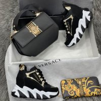 Дамска чанта портфейл и кецове Versace код 143, снимка 1 - Дамски ежедневни обувки - 34543209