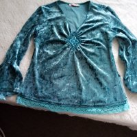 Плюшена блузка за всеки сезон, снимка 3 - Блузи с дълъг ръкав и пуловери - 40216536