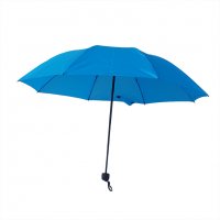 1785 Ръчен тройно сгъваем чадър за дъжд противоветрен едноцветен, снимка 4 - Други - 31009264