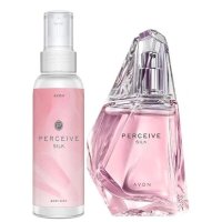 Avon комплект Perceive silk, снимка 1 - Дамски парфюми - 42336918