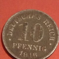 Две монети 1 франк 1923г. Белгия/ 10 пфенинг 1916г. Германия редки за КОЛЕКЦИОНЕРИ 32021, снимка 7 - Нумизматика и бонистика - 44319181