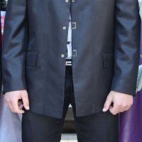 Мъжки черен костюм, снимка 1 - Костюми - 35152168