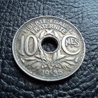 Стара монета 10 сантима 1935 г. Франция - красива !, снимка 9 - Нумизматика и бонистика - 42211307