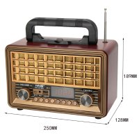 RADIO FM NS-2075BT, Ретро радио с AUX BT, снимка 2 - Радиокасетофони, транзистори - 42067398