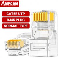 Букса AMPCOM RJ45 CAT5e 8P8C - 10 бр., снимка 1 - Мрежови адаптери - 39042825