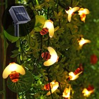 декоративни лампички за градина със соларен панел пчели 3702., снимка 8 - Соларни лампи - 37030365