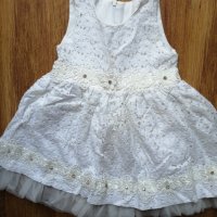 Бяла рокля за принцеса , снимка 2 - Детски рокли и поли - 36631790