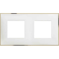 Продавам Рамка 2х 2M Бяло със златно /блистер/ bticino Classia, снимка 1 - Други - 44557528