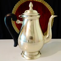 Старинна кана,чайник,никелово сребро 1 кг. , снимка 1 - Антикварни и старинни предмети - 37275187