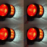  1 бр. ЛЕД LED рогчета габарити с 11 SMD за камион бус кола 12-24V, снимка 1 - Аксесоари и консумативи - 17973218