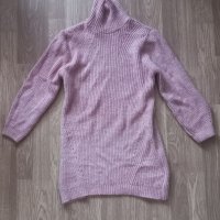 Розов пуловер за момиче , снимка 1 - Детски пуловери и жилетки - 42193251