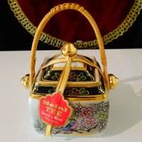 Неотварян съд японски порцелан Eiwa Kinsei с чай Meinl. , снимка 2 - Антикварни и старинни предмети - 42504470