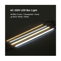 ТВЪРДА LED ЛЕНТА ЗА КУХНЕНСКИ ШКАФ НА 220V С PVC КОРПУС - код 2798, снимка 7 - Лед осветление - 33917499