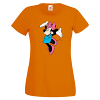 Дамска тениска Minnie Mouse 6 Подарък,Изненада,Рожден ден,, снимка 7 - Тениски - 36530786