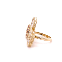 Златен дамски пръстен Van Cleef 9,97гр. размер:55 14кр. проба:585 модел:22480-5, снимка 3 - Пръстени - 44512041