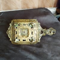 преносим бароков свещник от бронз, снимка 4 - Антикварни и старинни предмети - 29849426