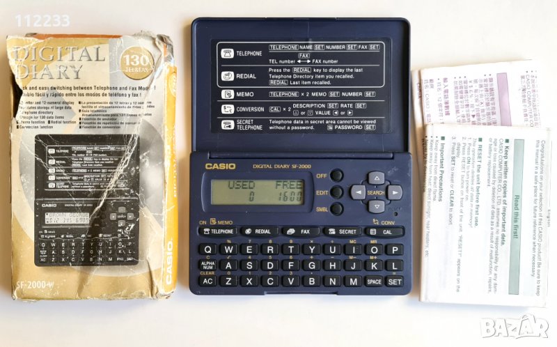 Casio SF-2000 електронен бележник, снимка 1