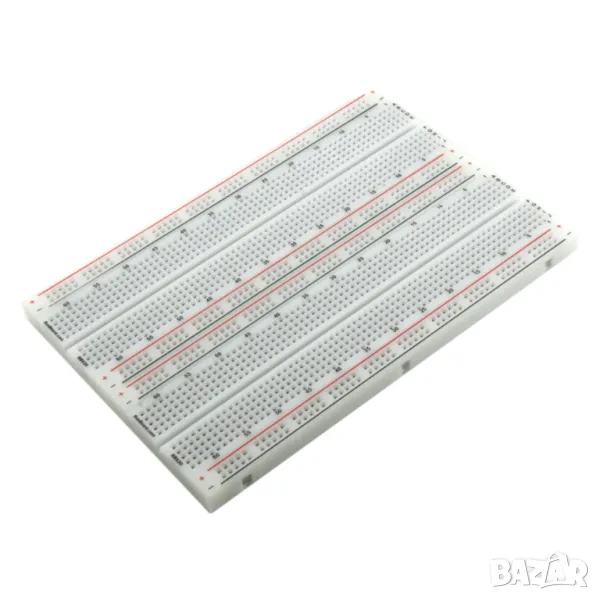 Пластмасова платка за свързване без запояване / с 1660 точки, снимка 1