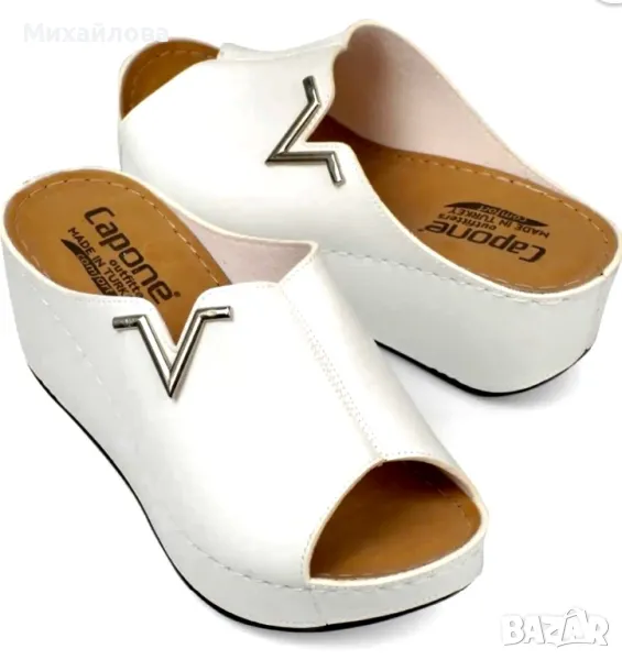 Анатомични нови бели чехли, снимка 1