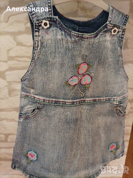 Дънкова рокличка ръст 110-116, снимка 1