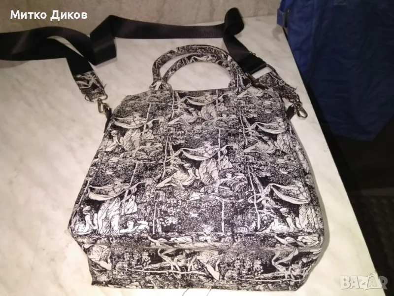 Гръцки богини чанта промазан плат   нова маркова на Rezerved 27х21х10см, снимка 1