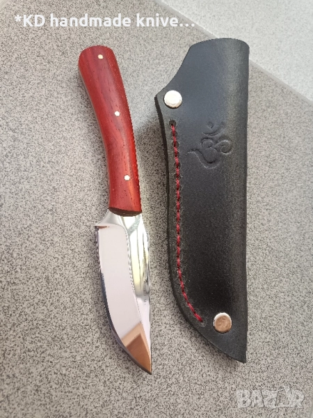Ръчно изработен малък ловен нож "некерче" от марка KD handmade knives ловни ножове, снимка 1