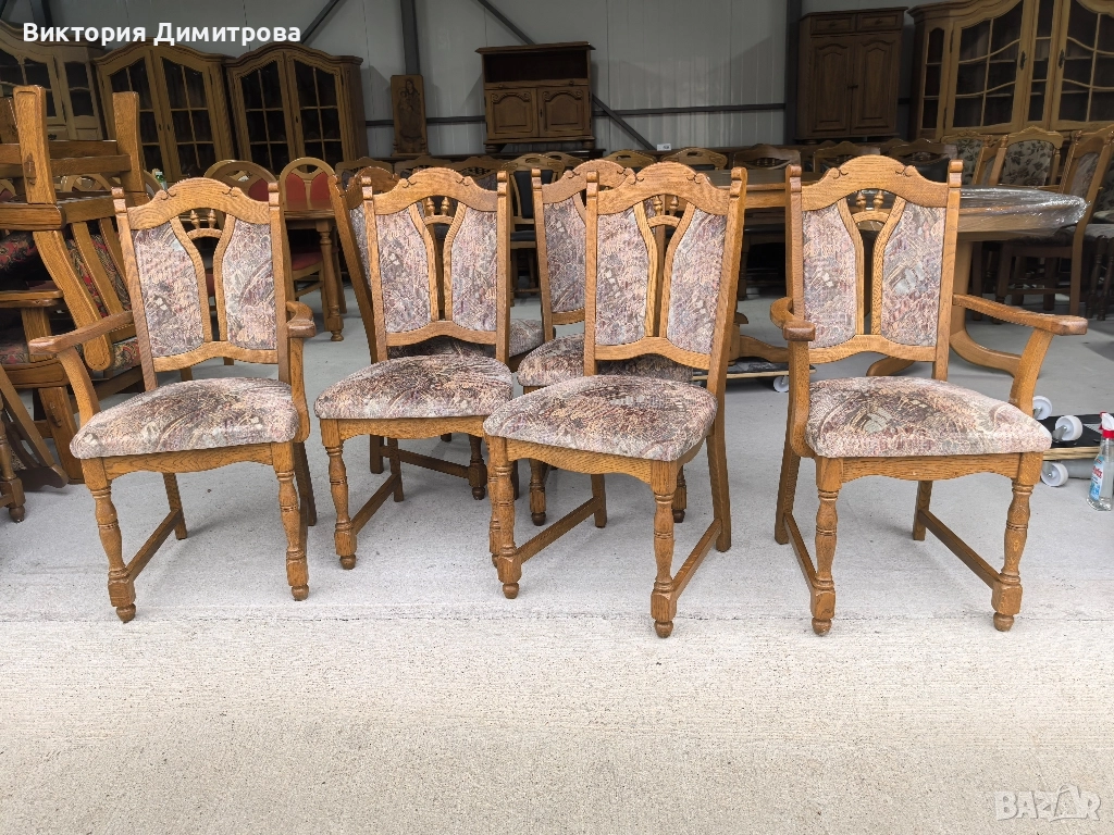 Комплект от 6 трапезни стола , снимка 1