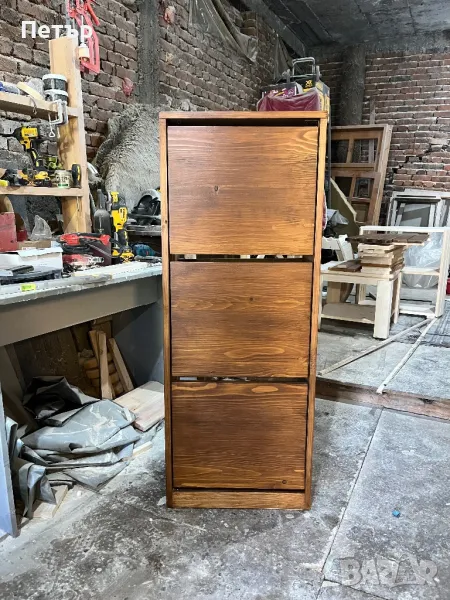 Шкаф за обувки с три врати, снимка 1