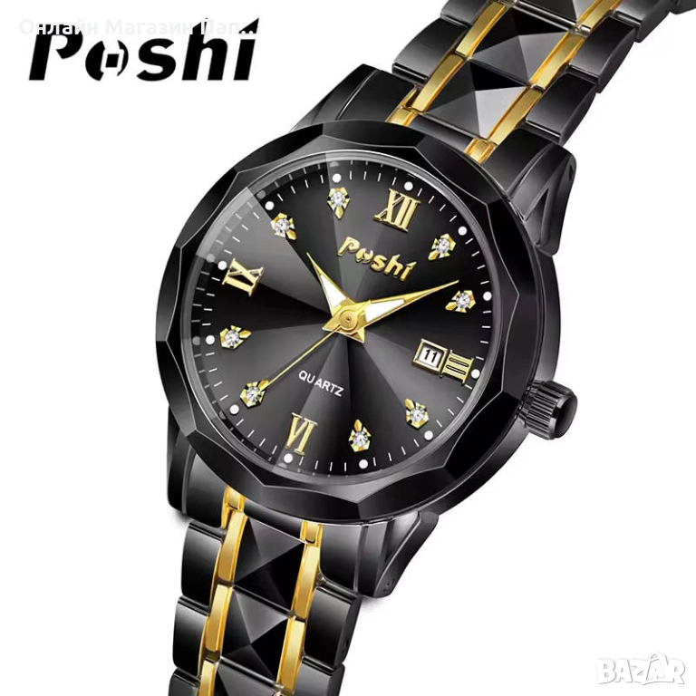 POSHI PS922 дамски кварцов часовник 30мм с календар. Цветови варианти, снимка 1