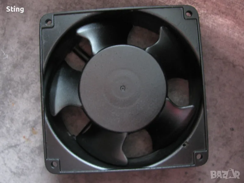 Вентилатор  Алуминий 220 V , 12/12/4 см .  Отличен, снимка 1
