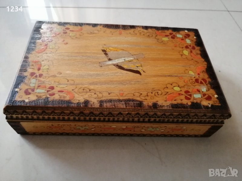 Дървена кутия 20 см. , снимка 1