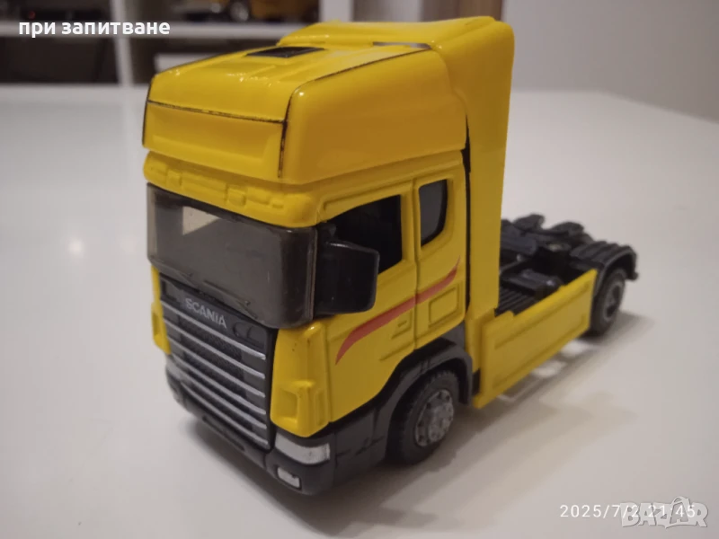 Камион влекач SCANIA, 1/43- 1/46,  Dickie toys, снимка 1