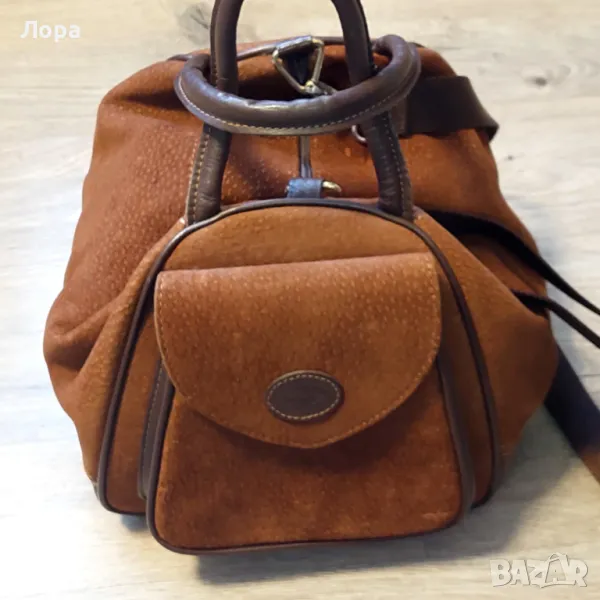 Дамска чанта естествен велур и кожа, снимка 1